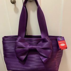Harvey’s medium bow tote mulberry